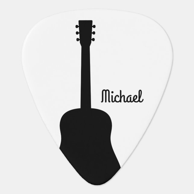 Create Your Own Custom Guitarist Name Guitar Pick (Front)