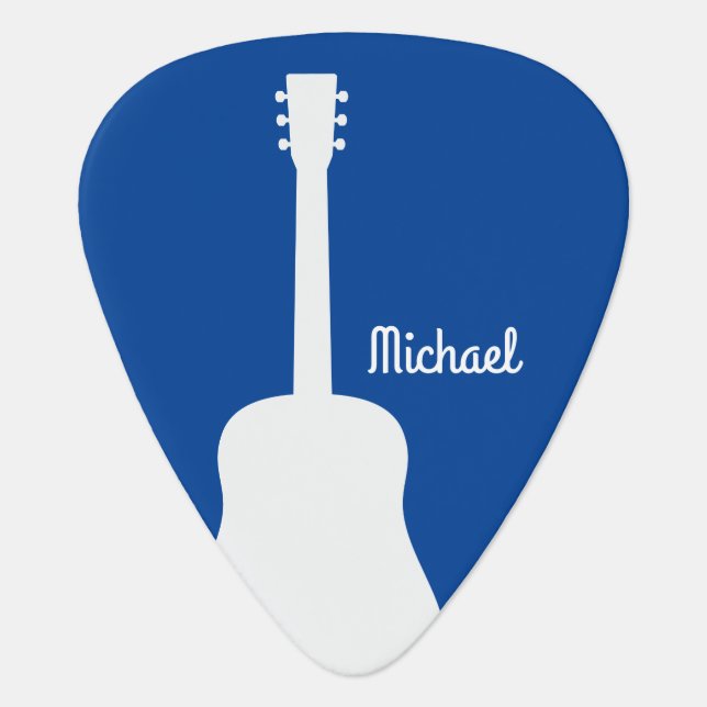 Create Your Own Custom Guitarist Name Guitar Pick (Front)