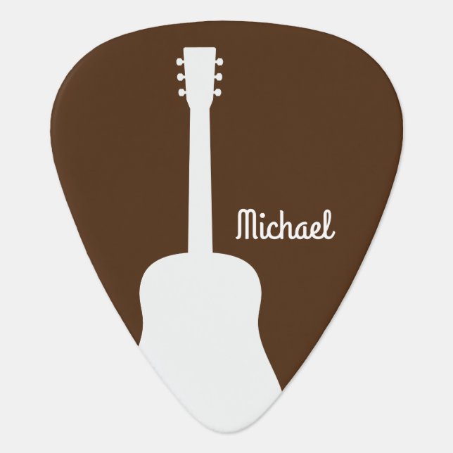 Create Your Own Custom Guitarist Name Guitar Pick (Front)