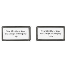 Create Your Own Custom Gunmetal Cufflinks