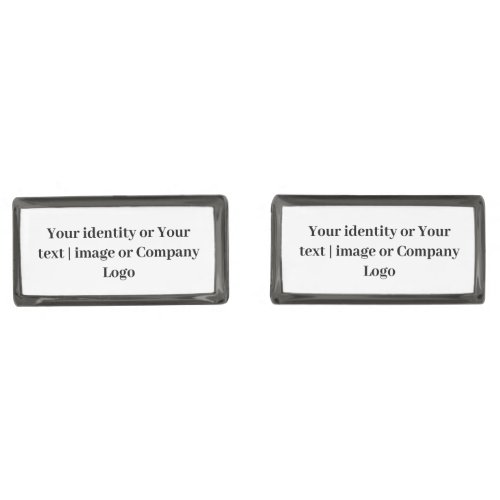Create Your Own Custom Gunmetal Cufflinks