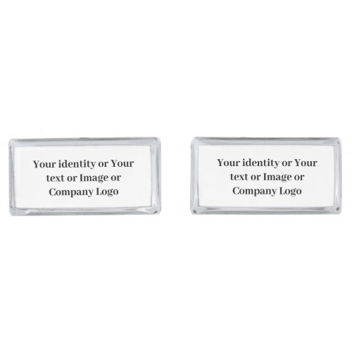 Create Your Own Custom Gunmetal Oval Cufflinks