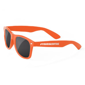 Create your own custom #hashtag colored sunglasses