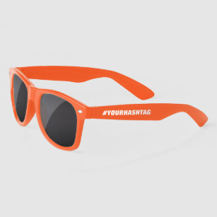 Create your own custom #hashtag colored sunglasses