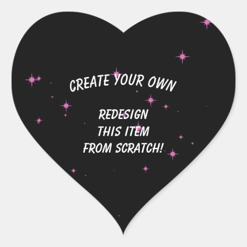 Create Your Own Custom Heart Sticker