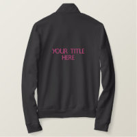 Create your own custom hoodie jacket! embroidered jacket