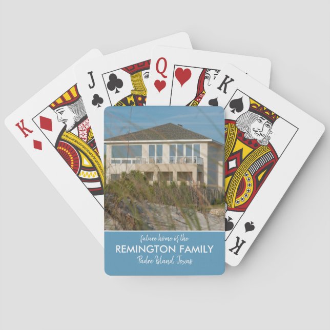 Create Your Own -  Custom House Photo Poker Cards (Back)