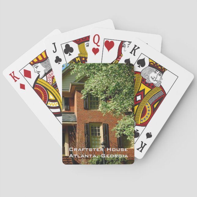 Create Your Own -  Custom House Photo Template Poker Cards (Back)