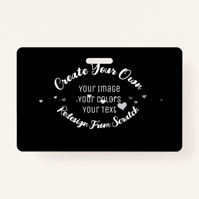 Create Your Own Custom Image Badge (Front)
