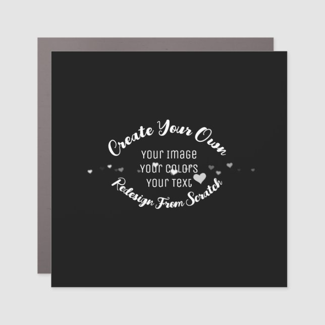Create Your Own Custom Image Car Magnet (Front)