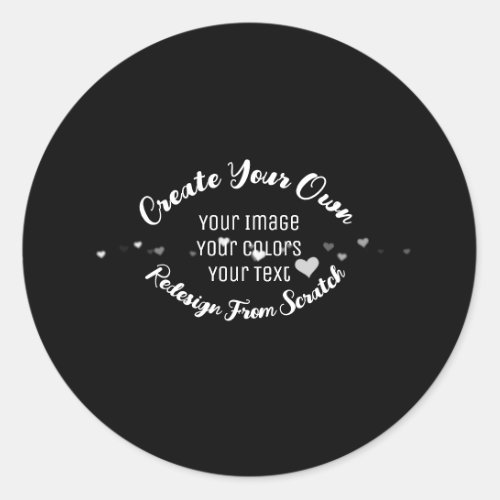 Create Your Own Custom Image Classic Round Sticker