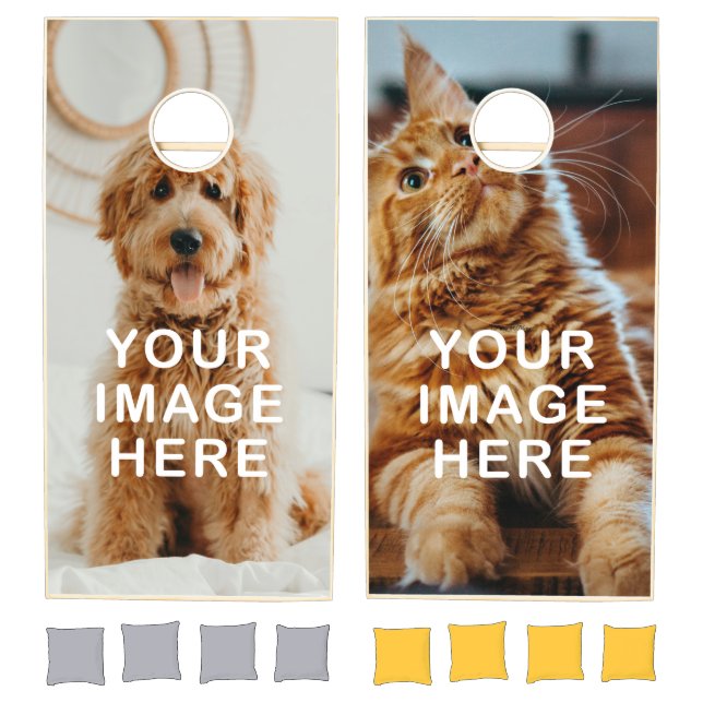 Create Your Own Custom Image Cornhole Set (Set)