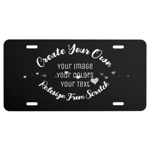 Create Your Own Custom Image License Plate