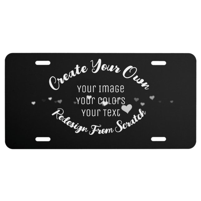 Create Your Own Custom Image License Plate (Front)