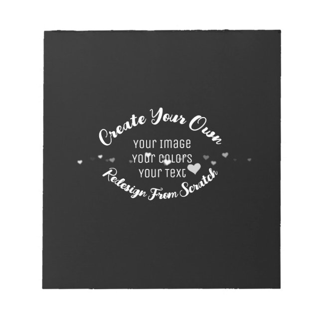 Create Your Own Custom Image Notepad (Front)