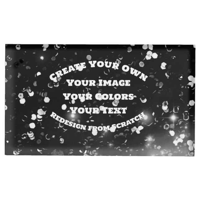 Create Your Own Custom Image Place Card Holder (Front)