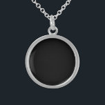 Create Your Own Custom Image Sterling Silver Necklace<br><div class="desc">Add your own image and some custom text if desired and choose your favorite fonts and colors!

Create custom clothing including t-shirts,  hoodies,  tank tops,  leggings and more. Visit Art Deco Gallery to shop our entire collection.</div>