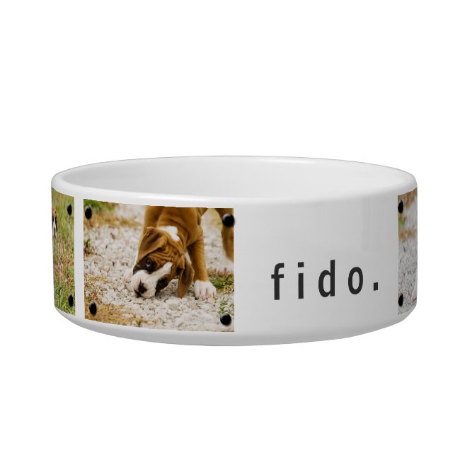 Create Your Own Custom Image & Text Dog Food Bowl