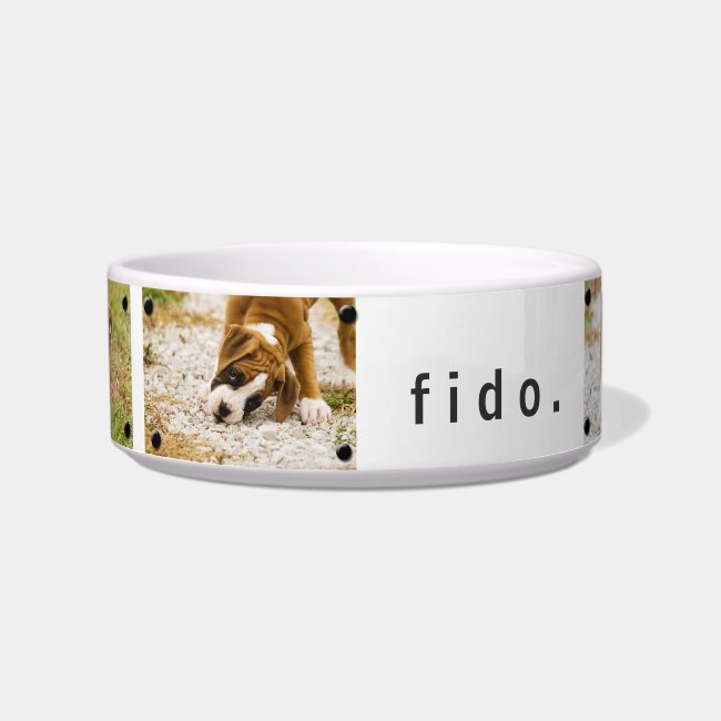 Create Your Own Custom Image & Text Dog Food Bowl