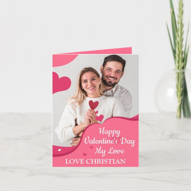 Create your own Custom Image Valentine's Day card (Front)