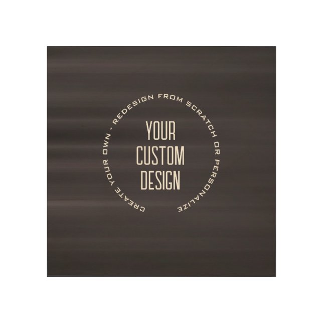 Create Your Own Custom Image Wood Wall Art (Front)