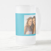 Create Your Own Custom Instagram Art Frosted Glass Beer Mug (Front Right)