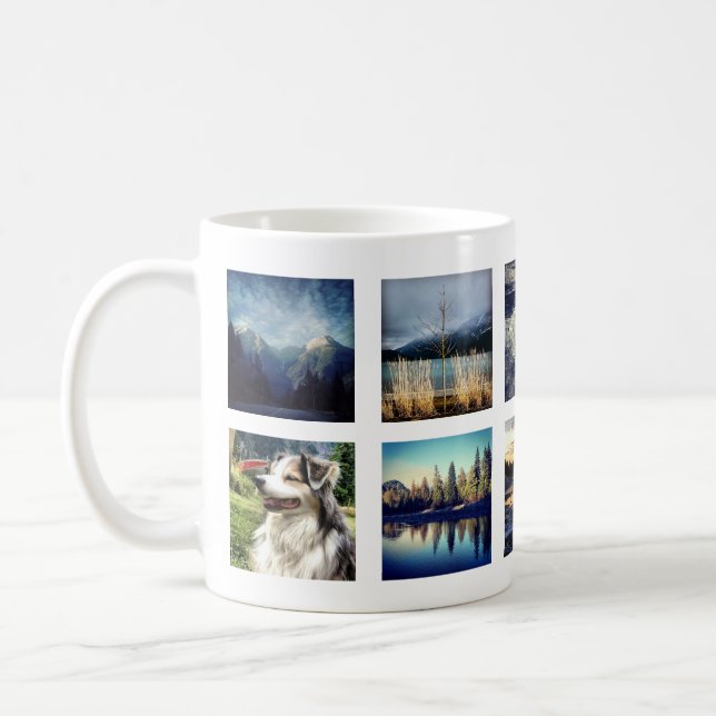 Create Your OWN custom instagram photo Coffee Mug (Left)