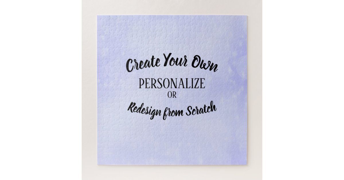 Create Your Own Custom Jigsaw Puzzle Zazzle