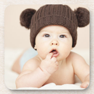 Create Your Own Custom Kids Children Photo Modern Beverage Coaster