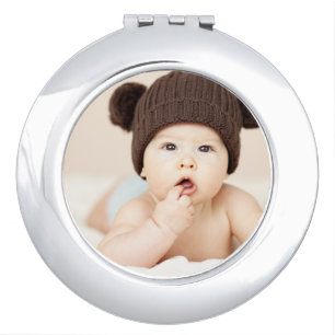 Create Your Own Custom Kids Children Photo Modern Compact Mirror