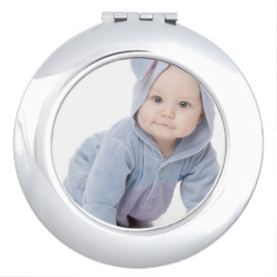 Create Your Own Custom Kids Children Photo Modern Compact Mirror