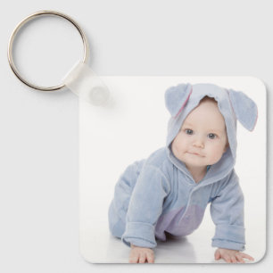 Create Your Own Custom Kids Children Photo Modern Keychain