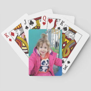 Create Your Own Custom Kids Children Photo Modern Poker Cards