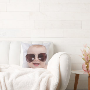 Create Your Own Custom Kids Children Photo Modern Throw Pillow