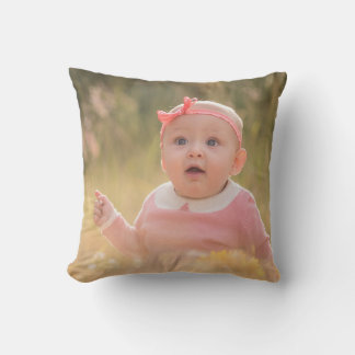 Create Your Own Custom Kids Children Photo Modern Throw Pillow