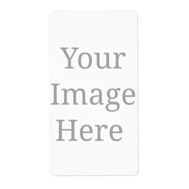 Create your own custom  label (Front)