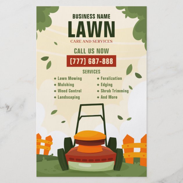 Custom sale lawn care