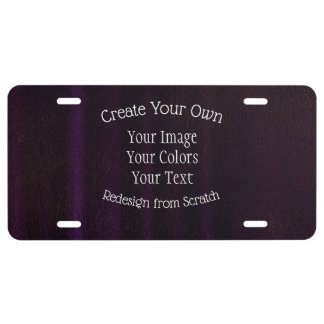 Create Your Own Custom License Plate