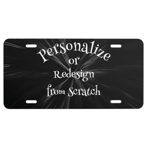 Create Your Own Custom License Plate