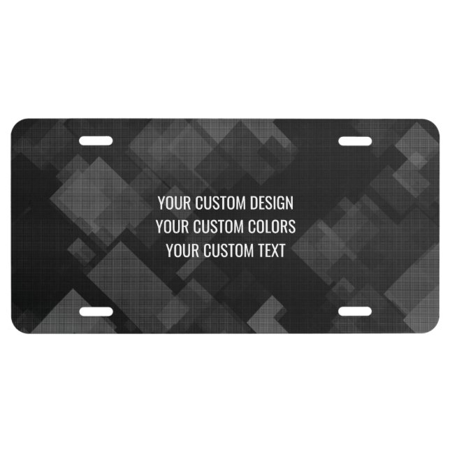 Create Your Own Custom License Plate (Front)