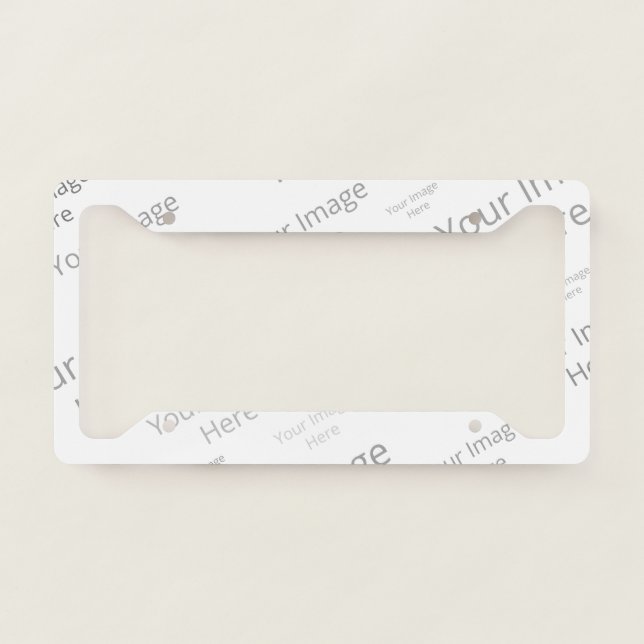 Create Your Own Custom License Plate Frame (Front)