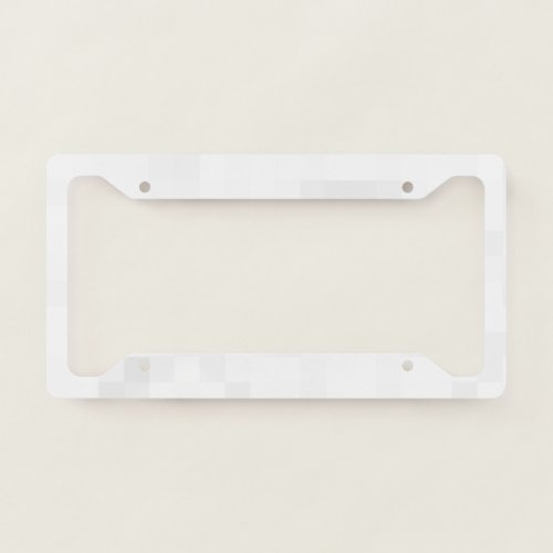 Create Your Own Custom License Plate Frame