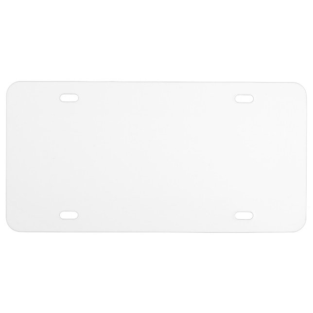 Create Your Own Custom License Plate Plastic (Front)