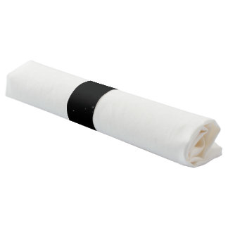 Create Your Own Custom Little Stars Black Minimal Napkin Bands