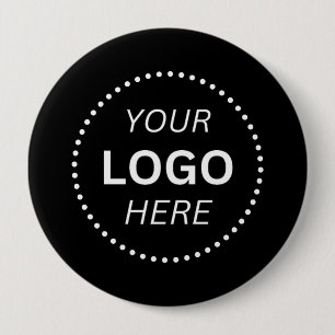 Create Your Own Custom Logo Design 4'' Round Button