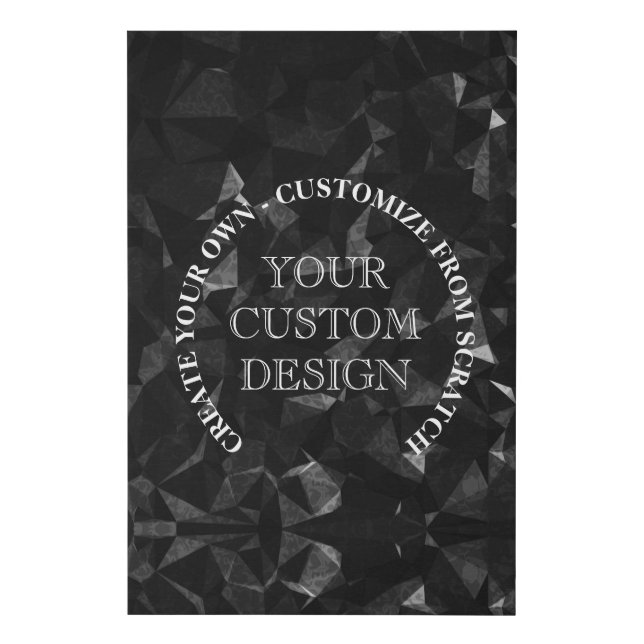 Create Your Own Custom Logo/Design Faux Canvas Print (Front)