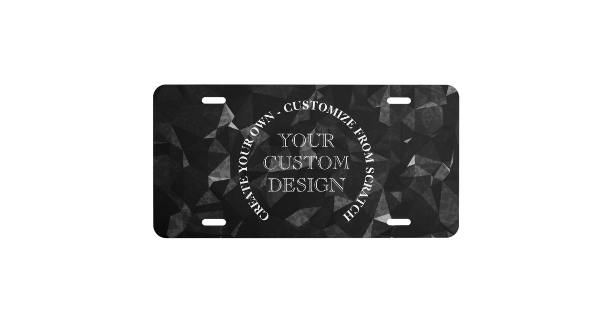 Create Your Own Custom Logo Design License Plate Zazzle Create Your Own Custom Logo Design License Plate Zazzle