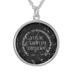 Create Your Own Custom Logo/Design Sterling Silver Necklace