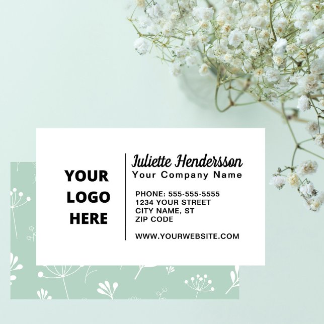 Create Your Own Custom Logo Image Modern Business Business Card (Creator Uploaded)