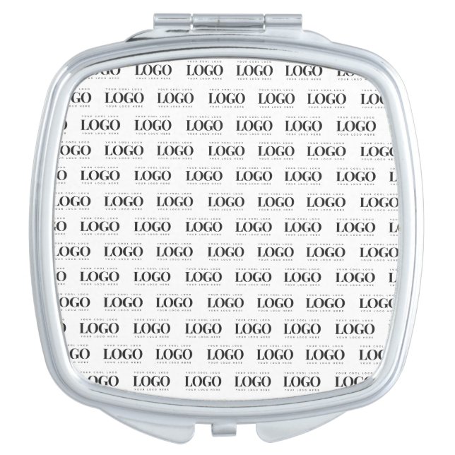 Create Your Own Custom Logo Pattern Business Party Compact Mirror (Front)